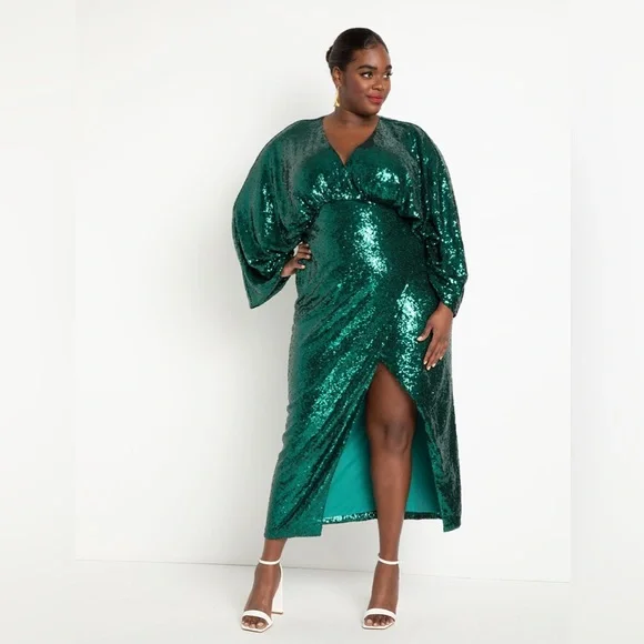 Eloquii | Dresses | Dolman Sleeve Sequin Dress | Poshmark